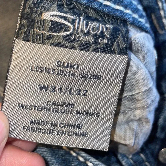 Silver Women’s Sz 31 Jeans Mid Rise Boot Cut - Picture 6 of 8